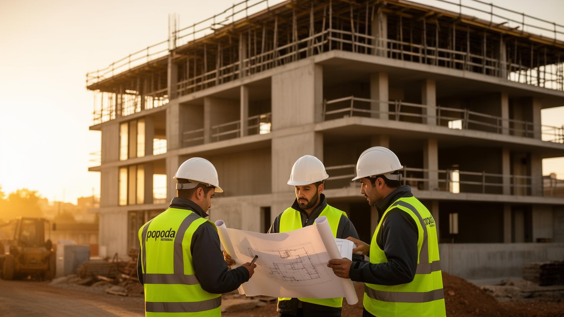 Equipa IJ Santos em obra de construção civil